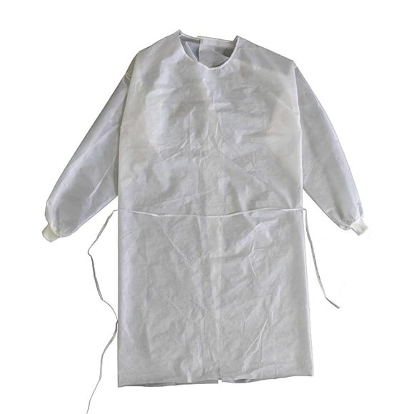 Isolation Gowns - Disposable - Non Woven Universal Size 10 Pack - Free Shipping - Picture 2 of 12